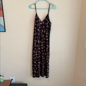 A New Day Black Floral Mini Dress